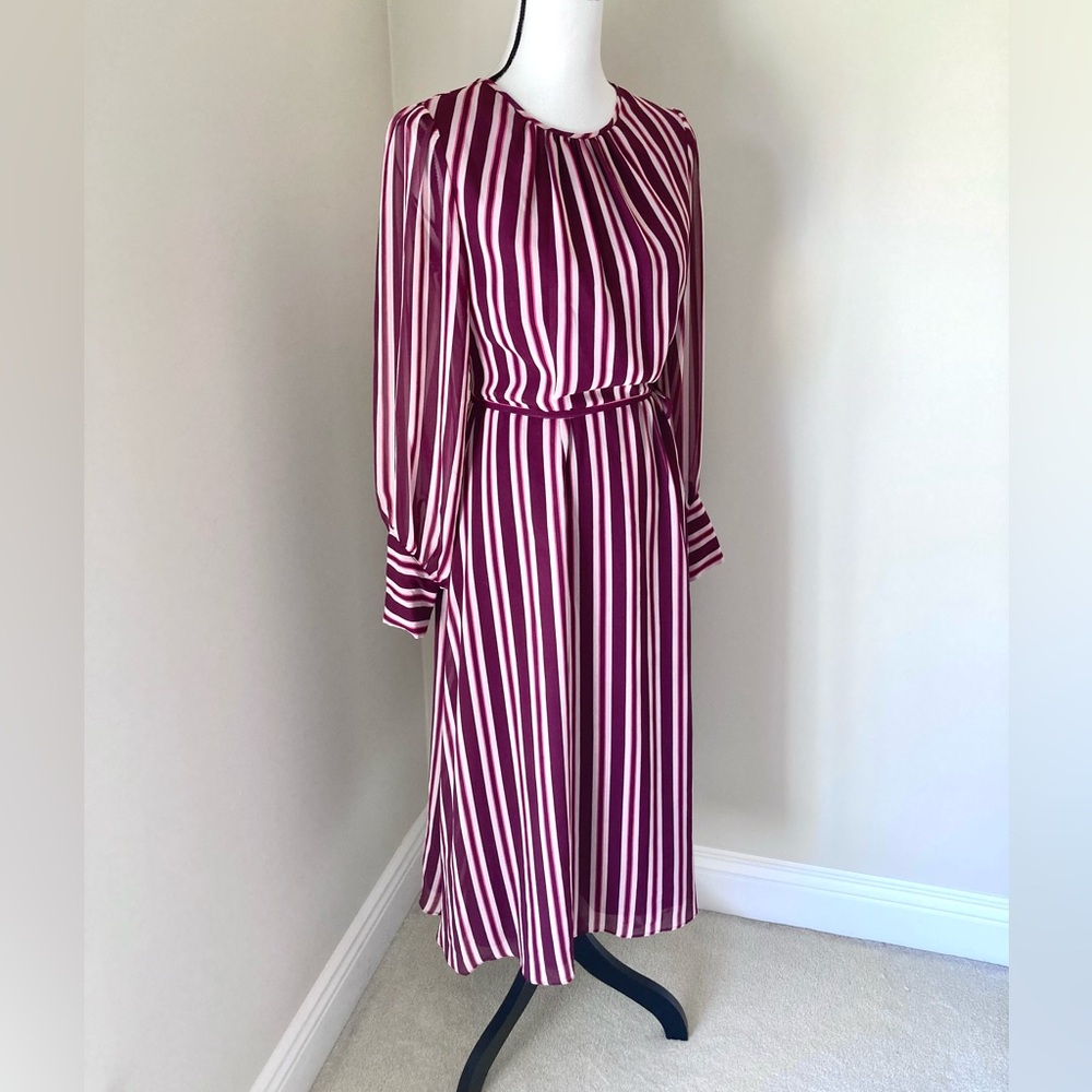 BODEN Alba Midi Dress Mulled Wine Size 4 - Picture 6 of 10